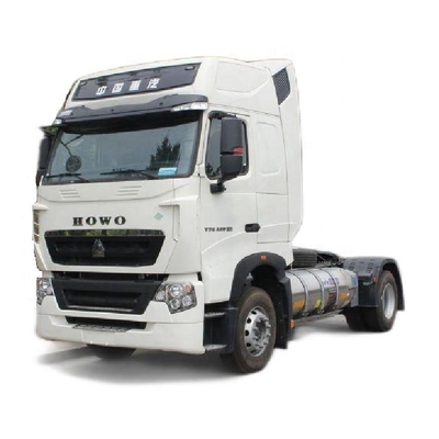 4X2 Direção esquerda Sinotruk HOWO T7H 440HP caminhão tractor de GNL com 16 marchas para a frente