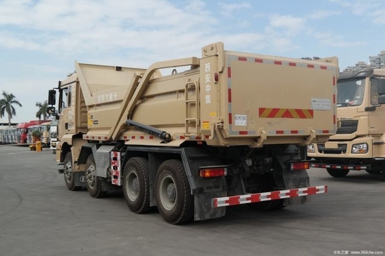Shacman Delong M3000 8X4 5.8m camiões de lixo com 5.6 * 2.3 * 0.9m dimensão tanque de carga