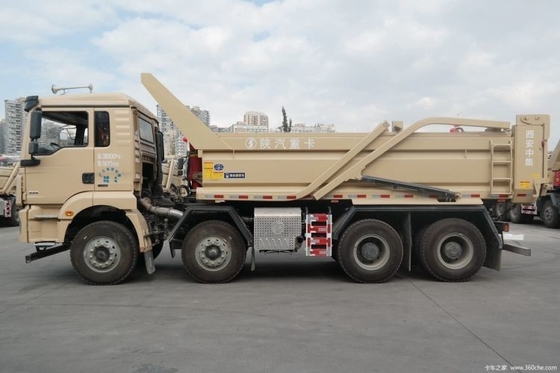 Shacman Delong M3000 8X4 5.8m camiões de lixo com 5.6 * 2.3 * 0.9m dimensão tanque de carga