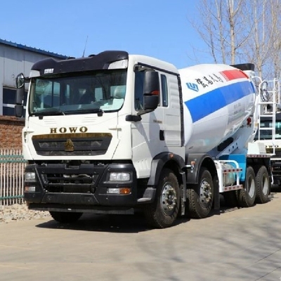 7.98 Carrinho de mistura de concreto quadrado com chassi 6x4 8x4 Sinotruk HOWO TX 350 HP combustível a diesel