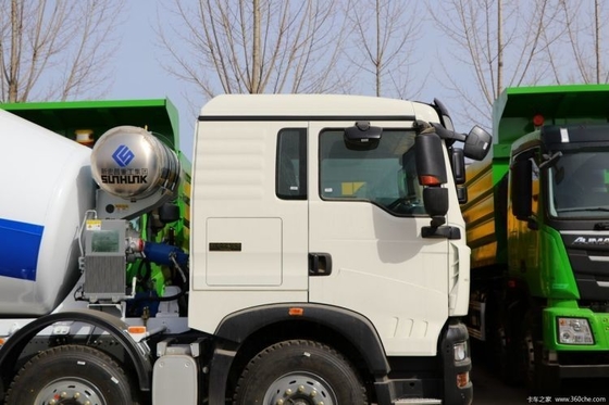 7.98 Carrinho de mistura de concreto quadrado com chassi 6x4 8x4 Sinotruk HOWO TX 350 HP combustível a diesel