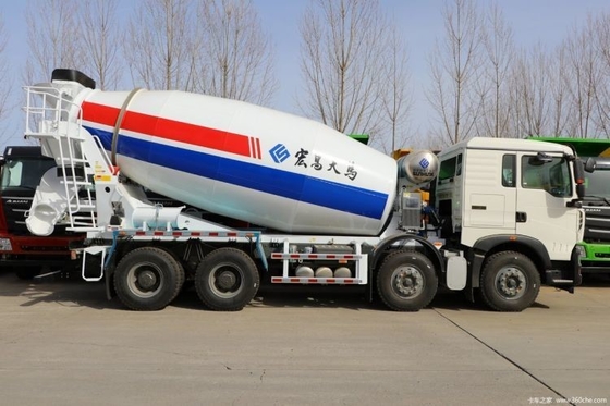 7.98 Carrinho de mistura de concreto quadrado com chassi 6x4 8x4 Sinotruk HOWO TX 350 HP combustível a diesel
