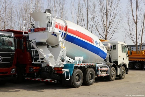 7.98 Carrinho de mistura de concreto quadrado com chassi 6x4 8x4 Sinotruk HOWO TX 350 HP combustível a diesel