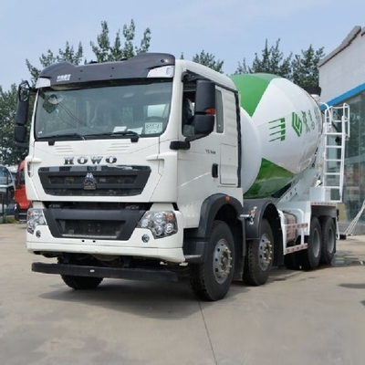 Sinotruk HOWO TX6 340 HP 8X4 7.37 Carrinho de mistura de concreto quadrado para o requisito do cliente