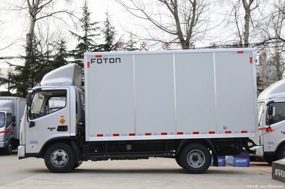 Beiqi Foton 158HP 4X2 4.14m Single-Row Van Light Truck Stock Hot Fukuda Omark S1 Chang Ying Versão