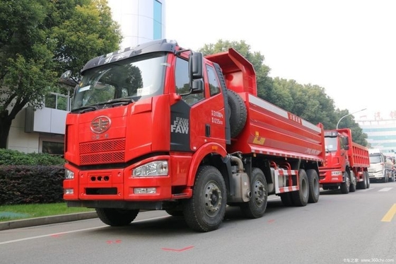 23 Quente de segunda mão FAW Jiefang J6M 8X4 371 375hp camião de descarga Oshiba motor 280 HP carro