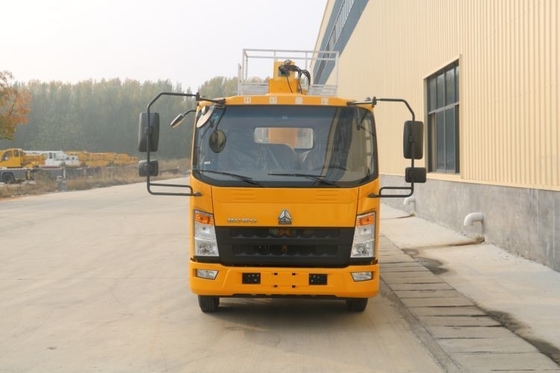 Potência 150hp Boutique Howo de segunda mão 16m-30m Caminhão de trabalho aéreo com guindaste de caminhão
