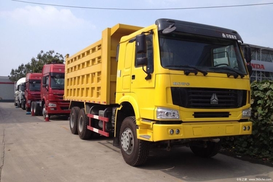 Caminhão pesado nacional HOWO 6X4 336hp Caminhão de descarga para 21-30T de carga e 2 passageiros