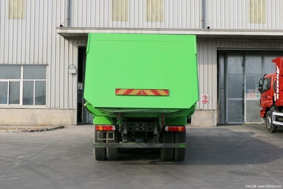 Caminhão pesado nacional HOWO 340hp 6X4 371 375hp 5.8m Caminhão de lixo ambiental em atraente