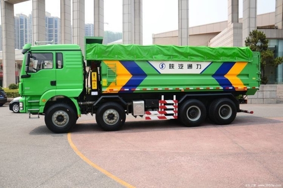 Shacman Delong M3000 336 HP 8X4 Dump Trucks com 12 marchas para a frente e direita