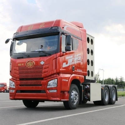 Transmissão manual Boutique Qingdao Jiefang JH6 camião pesado 430 HP 6X4 CNG caminhão tractor