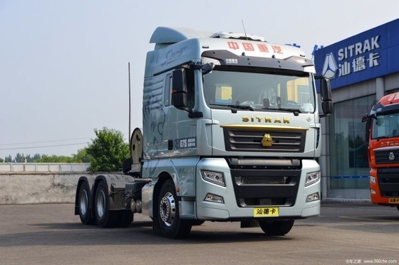 Cabeça de trator de caminhão usado Sinotruk SITRAK G7S 530 HP 6X4 GNL engrenagem automática com fluido lento