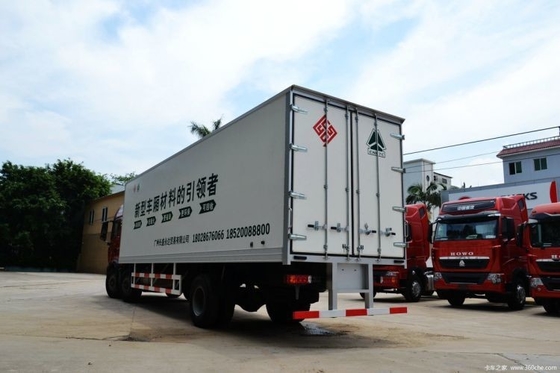 240hp 6X2 9,5 metros Van Truck para Hot Usado da National Heavy Truck HOWO T5G