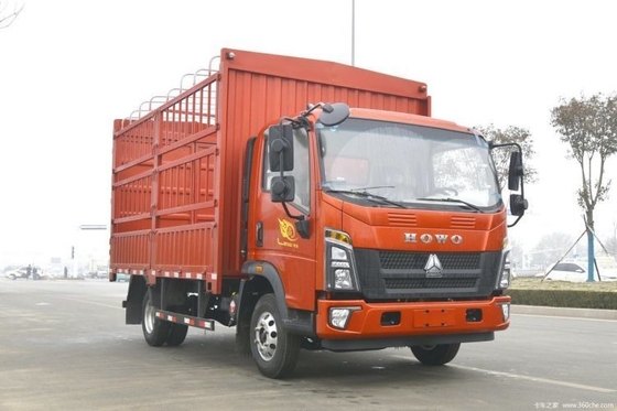 Tanque de carga Dimensão 4,15*2,45*2,3m Caminhão pesado HOWO Wang 4X2 160HP Caminhão leve de grade