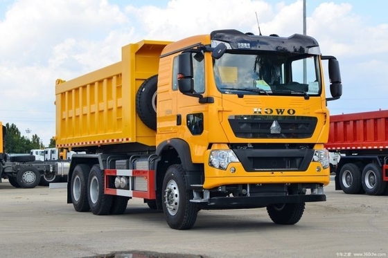 Weichai Motor 400 HP 6X4 6.3m camião de descarga para 2 passageiros no camião pesado nacional