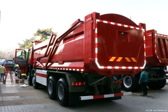 Popular segunda mão SINOTRUCK HOWO caminhão pesado 440 HP 8X4 camião de lixo 7,6m