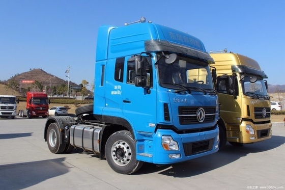 Caminhão pesado Dongfeng Tianlong 340HP 4X2 Tractor Janela automática e Euro Emission