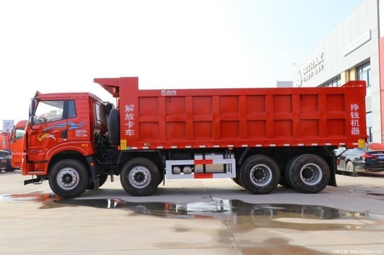 Weichhai Motor Qingdao Jiefang Wei V caminhão pesado 2.0 350 HP 8X4 6,5m camiões de lixo