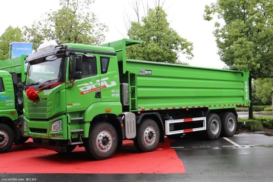 FAST Gear Box 400 HP 8X4 6,5m Qingdao Jiefang JH6 Pequeno caminhão versão piloto Dump Truck