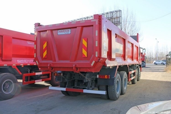 Mudança de marcha atrás Número 2 Sinotruk profissional Haohan J7B 340 HP 8X4 7,6 m camião de lixo