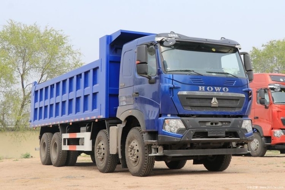 Caminhão pesado usado Sinotruk HOWO T7H 440HP 8X4 7.6m Caminhão de descarga com tanque de combustível de 300-400L