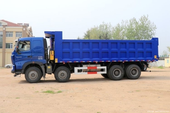 Caminhão pesado usado Sinotruk HOWO T7H 440HP 8X4 7.6m Caminhão de descarga com tanque de combustível de 300-400L