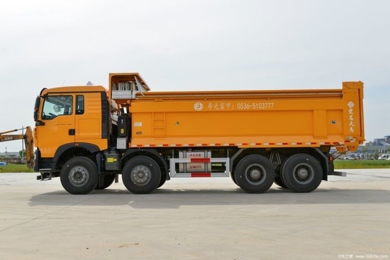Hot Boutique Sinotruk HOWO TX 350hp 8X4 6.2m Dump Truck com ESC e sistema multimídia