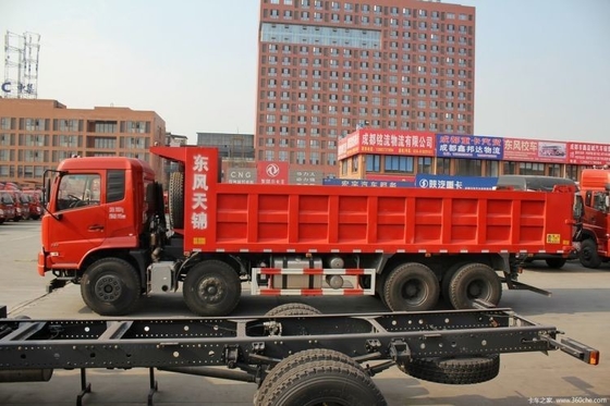 2010 Dongfeng caminhão comercial 280HP 8X4 7,6m camião de descarga com suspensão aérea do assento do condutor