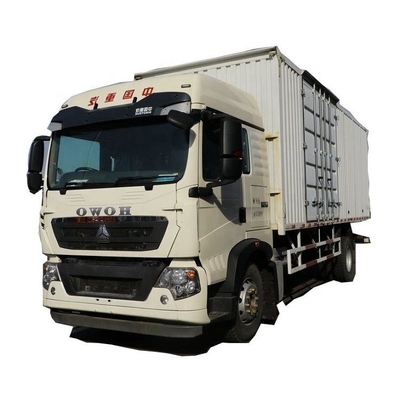 EURO 5 10 Número de mudança para a frente Sinotruk HOWO T5G 280hp 4X2 7,92m Van Truck Fence Truck