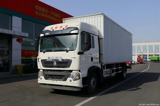 EURO 5 10 Número de mudança para a frente Sinotruk HOWO T5G 280hp 4X2 7,92m Van Truck Fence Truck