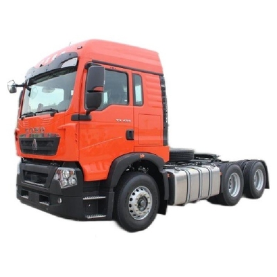 Velocidade máxima 110KM h Utilizado HOWO TX 430 HP 6X4 caminhão tractor com capacidade do motor 8L