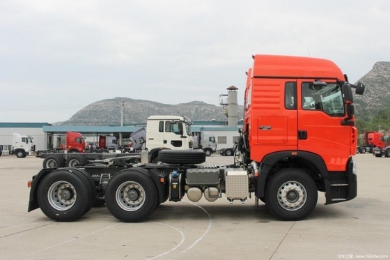 Velocidade máxima 110KM h Utilizado HOWO TX 430 HP 6X4 caminhão tractor com capacidade do motor 8L