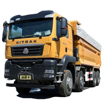 Boutique Sinotruk de segunda mão SITRAK G7W 400hp 8X4 6.8m camiões de lixo com 6.2-8m tanque de carga