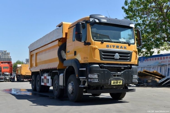 Boutique Sinotruk de segunda mão SITRAK G7W 400hp 8X4 6.8m camiões de lixo com 6.2-8m tanque de carga