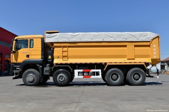 Boutique Sinotruk de segunda mão SITRAK G7W 400hp 8X4 6.8m camiões de lixo com 6.2-8m tanque de carga