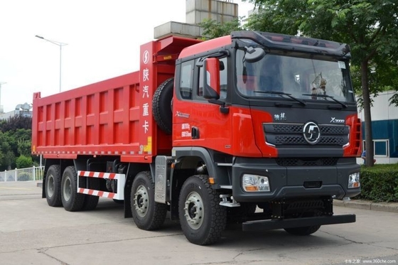 Ar condicionado automático Shacman Delon X3000 550hp 8X4 8,8m camiões de descarga para tarefa pesada