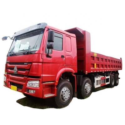 Sinotruk HOWO Caminhão pesado 380 HP 8X4 7,8m Caminhões de descarga com assento do condutor de suspensão pneumática