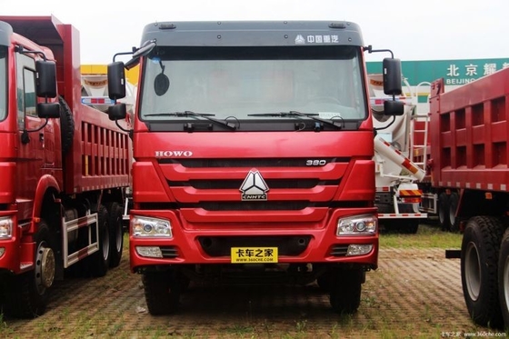 Sinotruk HOWO Caminhão pesado 380 HP 8X4 7,8m Caminhões de descarga com assento do condutor de suspensão pneumática