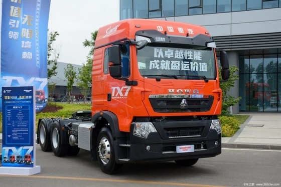 430 HP 6X4 cabeça de caminhão usado HOWO TX Trator de caminhão pesado com grande capacidade do tanque de combustível