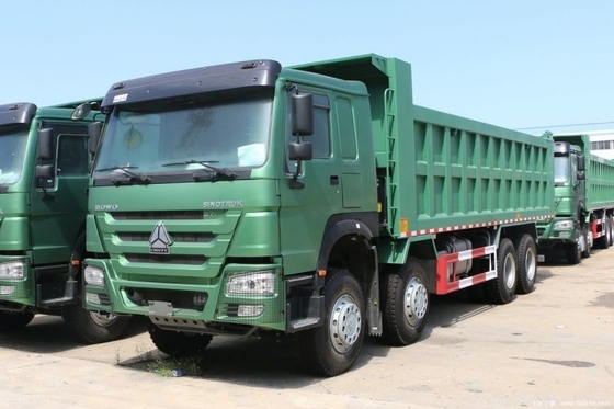 Direito de condução 23 Sinotruk HOWO-7 375hp 8X4 7,6m camiões de lixo para hot boutique carros usados