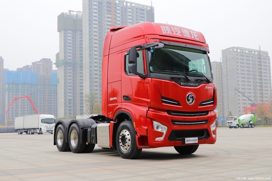 Shaanxi Auto X6000 560HP 6X4 cabeça automática de caminhão de tração com capacidade de tanque de combustível ≥ 600L