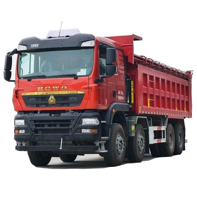 360° câmera traseira exportando Sinotruk HOWO TX caminhão pesado 430 HP 8X4 6.8m camiões de lixo
