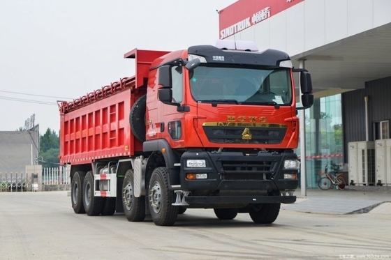 360° câmera traseira exportando Sinotruk HOWO TX caminhão pesado 430 HP 8X4 6.8m camiões de lixo